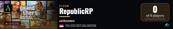 RepublicRP live status badge