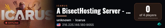 A BisectHosting Server - 41f3ccff live status badge