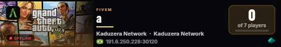 a live status badge