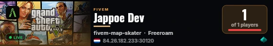 Jappoe Dev live status badge