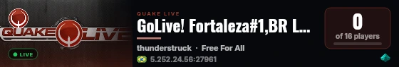 GoLive! Fortaleza#1,BR LG#1 antilag live status badge