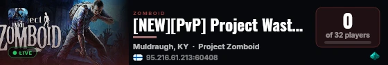 [NEW][PvP] Project Wasteland live status badge
