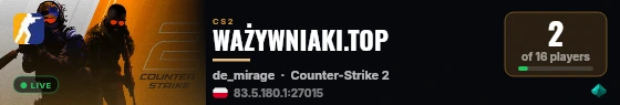WAŻYWNIAKI.TOP live status badge
