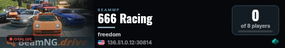 666 Racing live status badge