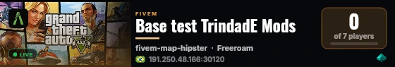 Base test TrindadE Mods live status badge