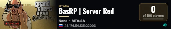 BasRP | Server Red live status badge