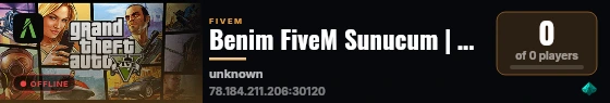 Benim FiveM Sunucum | QBCore live status badge