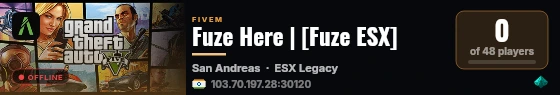 Fuze Here | [Fuze ESX] live status badge