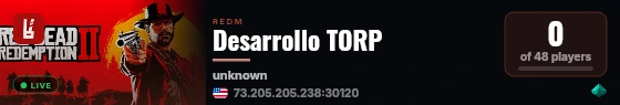 Desarrollo TORP live status badge