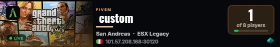 custom live status badge