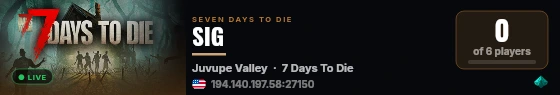 SIG live status badge