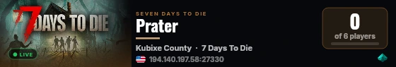 Prater live status badge