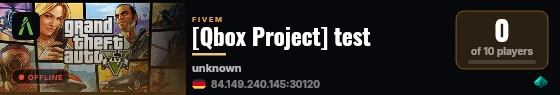 [Qbox Project] test live status badge