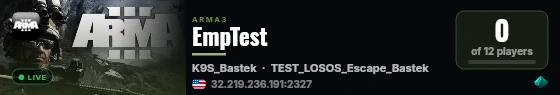 EmpTest live status badge