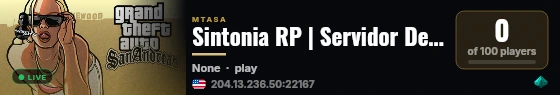 Sintonia RP | Servidor De Pruebas | FastDL live status badge