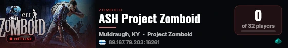 ASH Project Zomboid live status badge