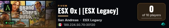 ESX Ox | [ESX Legacy] live status badge