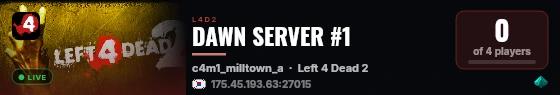 DAWN SERVER #1 live status badge