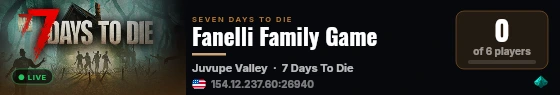 Fanelli Family Game live status badge