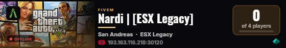 Nardi | [ESX Legacy] live status badge