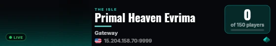Primal Heaven Evrima live status badge