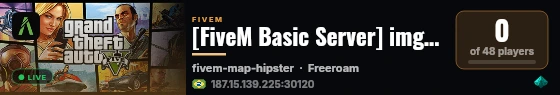 [FiveM Basic Server] imgd-test live status badge