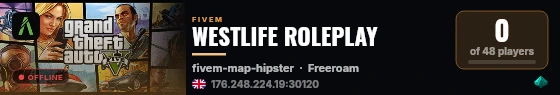 WESTLIFE ROLEPLAY live status badge