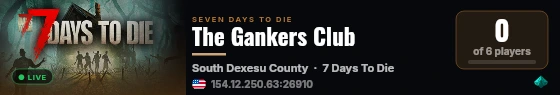 The Gankers Club live status badge