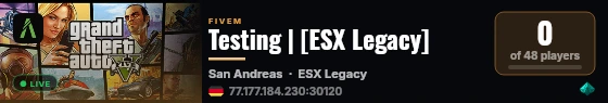 Testing | [ESX Legacy] live status badge