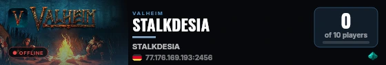 STALKDESIA live status badge