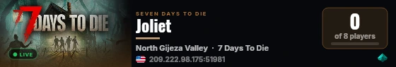 Joliet live status badge