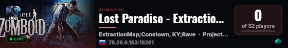 Lost Paradise - Extraction Mode live status badge