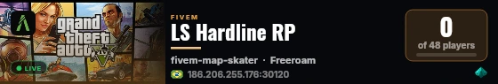 LS Hardline RP live status badge