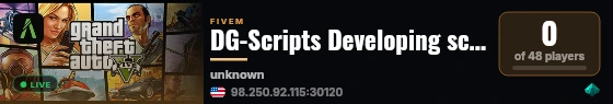 DG-Scripts Developing scripts live status badge