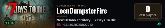 LoenDumpsterFire live status badge