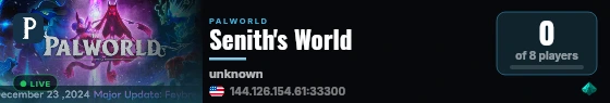 Senith's World live status badge