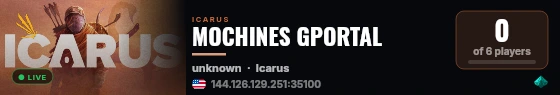 MOCHINES GPORTAL live status badge