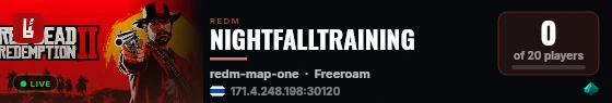 NIGHTFALLTRAINING live status badge