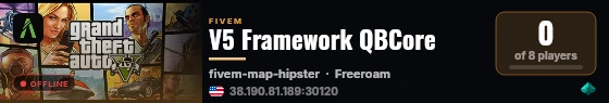 V5 Framework QBCore live status badge