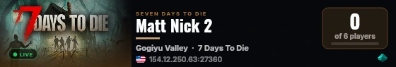 Matt Nick 2 live status badge