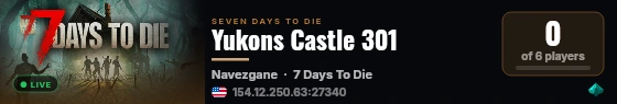 Yukons Castle 301 live status badge