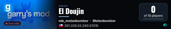 El Doujin live status badge