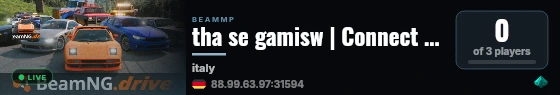tha se gamisw | Connect Hosting live status badge