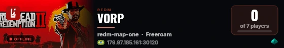 VORP live status badge
