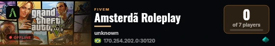 Amsterdã Roleplay live status badge