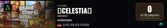 ★CELESTIA★ live status badge