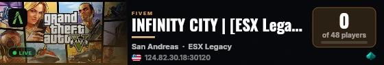 INFINITY CITY | [ESX Legacy] live status badge