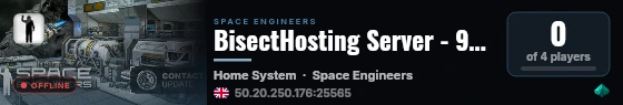 BisectHosting Server - 9312bda5 live status badge