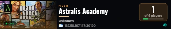 Astralis Academy live status badge