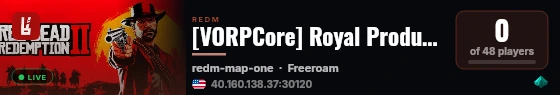 [VORPCore] Royal Productions live status badge